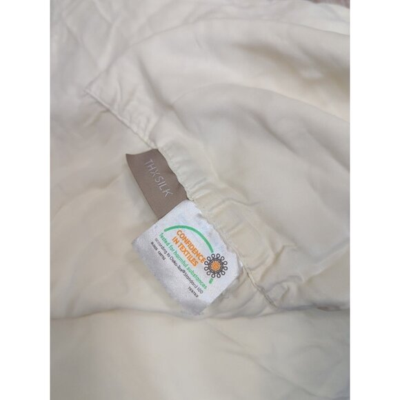 FISHER FINERY Beige Cream Queen Flat Sheet With Embroidery - Picture 4 of 6